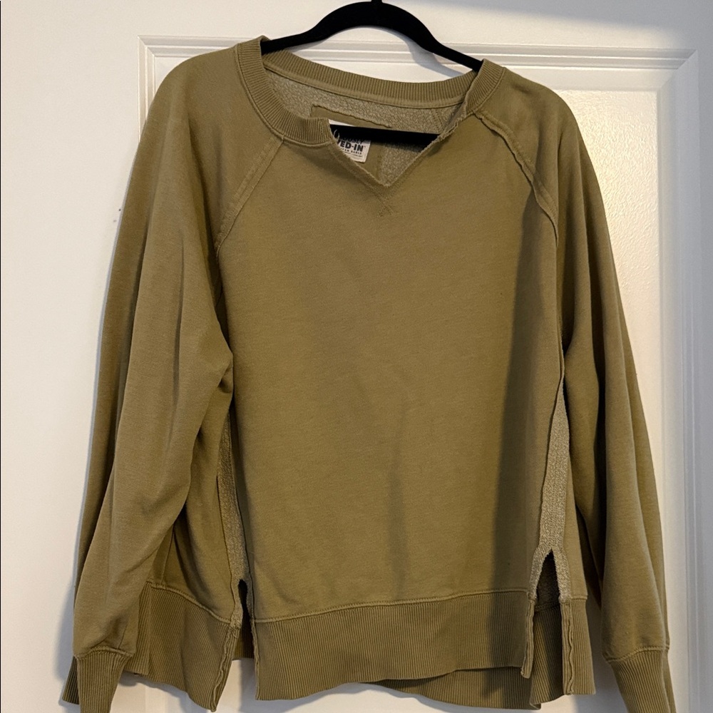 American Eagle Outfitters Khaki Sweatshirt